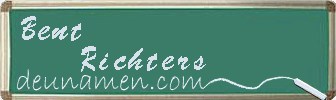 Bent Richters Visitenkarte
